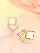 Eccentric Square Earrings
