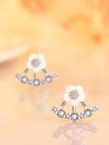 Enamored Anchor CZ Earrings