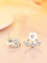 Enamored Anchor CZ Earrings