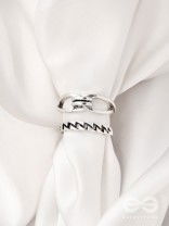 The Antique Charms- Set of Two Silver Rings