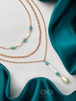 Heaven's Fall- Golden Embellished Necklace 