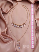 The Grey Storm- Golden Layered Necklace With Anti-Tarnish Coating