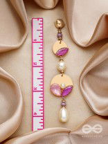 The Sun Mask- Golden Embellished Earrings