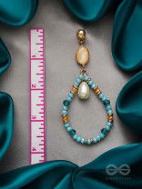 The Life Aquatic- Golden Embellished Earrings