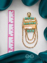 The Marigold Vines- Golden Embellished Earrings