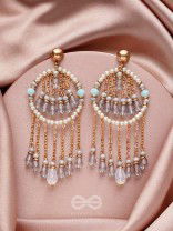 The Rain of Stars- Golden Beads Earrings