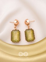 The Forest of Enchantments- Golden Embellished Earrings