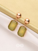 The Forest of Enchantments- Golden Embellished Earrings