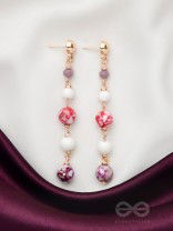 The Blossom Boulevard- Golden Embellished Earrings