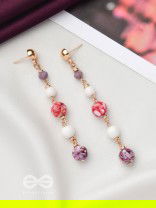 The Blossom Boulevard- Golden Embellished Earrings