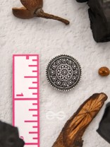 The Ebony Flowerbeds- Oxidised Stud Earrings