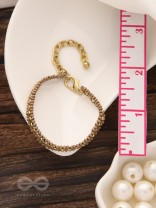 The Copper Beech- Golden Beaded Bracelet