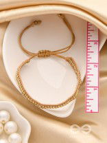 The Bronze Beauty- Beaded Knot Bracelet
