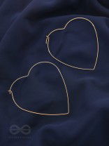 Seeking love from Universe, Oversized Heart Hoops