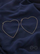 Seeking love from Universe, Oversized Heart Hoops