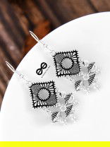 An intriguing Delight - Oxidised Boho Earrings