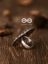 The Intricate Meenakari Adjustable Ring (Pink) - Embellished Oxidised Collection