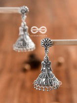 The Lady of Elegance - Oxidised Boho Jhumkas