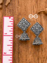 The Nature Artwork Jhumkis - Tiny Trinket Earrings