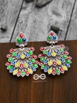 The Layered Meenakari Artwork Earrings