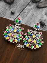 The Layered Meenakari Artwork Earrings