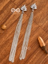 The Maple Leaf - Chain-Tasseled Boho Earrings