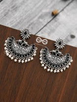 The Bohemian Elegance (Onyx Black) - Embellished Oxidised Collection