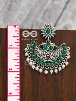 The Bohemian Elegance (Emerald Green) - Embellished Oxidised Collection