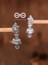 The Little Artsy Peacock bell Jhumkis