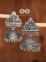 The Statement of Elegance - Oxidised Boho Jhumkas