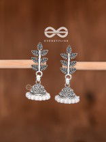 The Little Branch Pearl Jhumki - Tiny Trinket Earrings