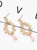The Converging Golden Branches - Golden Casual Earrings