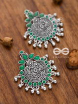 The Bohemian Intrigue (Emerald Green) - Embellished Oxidised Collection