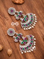 The Bohemian Elegance (Ruby-Emerald) - Embellished Oxidised Collection