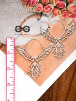 The Angel of Strength - Gorgeous Statement Earrings (Silver)