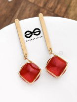 The Dangling Elegance (Scarlet Red) -  The Golden Charm Collection