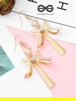 The Beauteous Butterfly Charms - Casual Golden Danglers