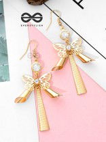 The Beauteous Butterfly Charms - Casual Golden Danglers