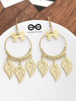 The Playful Charm - Golden Light-weight Earrings