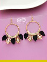 The bonafide elegance - leaf and pearl detailed danglers