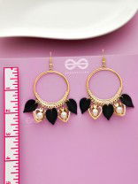 The bonafide elegance - leaf and pearl detailed danglers