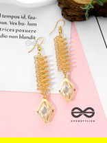 Spiralling in Style - Casual Golden Danglers