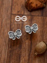 The Shimmery Bowknots - Tiny Trinket Earrings