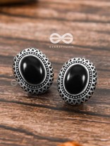 The  Aztec Button Studs - Tiny Trinket Earrings