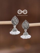 The Enticing Droplets - Double Pearled Jhumkis
