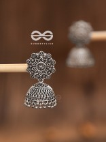 The captivating gaze stunning ethnic Jhumkis