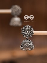 The captivating gaze stunning ethnic Jhumkis