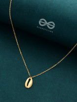 The Glamorous Golden Shell Necklace With Anti-Tarnish Coating
