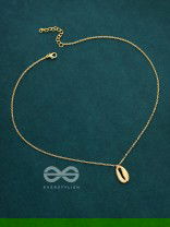 The Glamorous Golden Shell Necklace With Anti-Tarnish Coating
