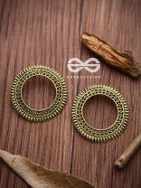 The Little Bohemian Sun (Golden) - Oxidised Boho Earrings